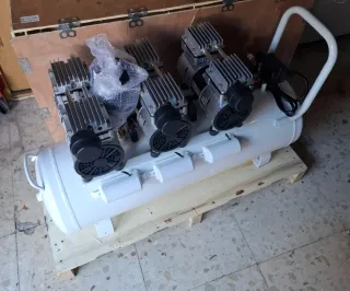 Compresor Aire 80L Silencioso de Doble Manómetro