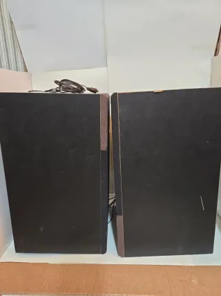 2 Altavoces Negro y Marrón