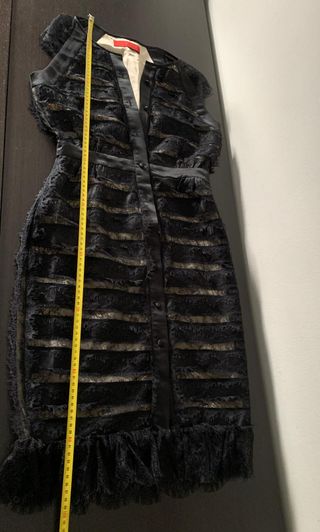 Vestido Cóctel Vintage Carolina Herrera Negro