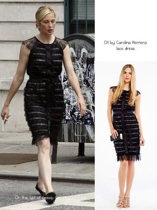 Vestido Cóctel Vintage Carolina Herrera Negro