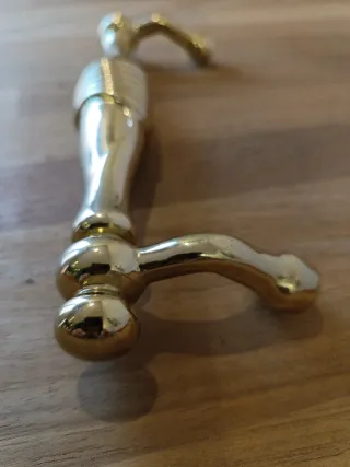 Tiradores puerta entrada  GROEL latón dorado