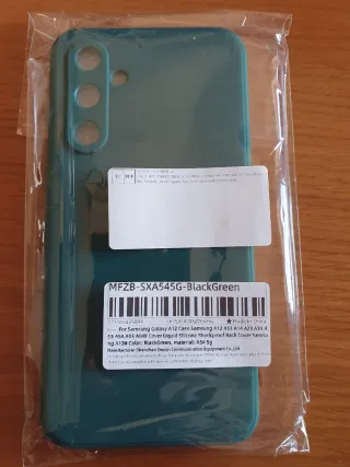 Funda Samsung A15 verde.