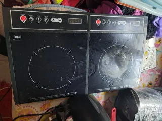 Placa de cocina eléctrica doble