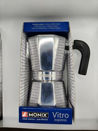 Cafetera Monix Vitro Express Aluminio 6 Tazas