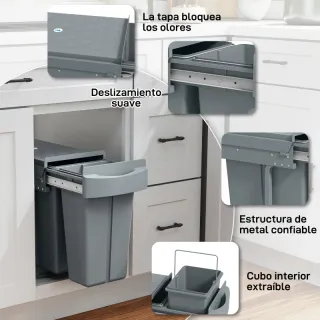 Cubo basura extraíble