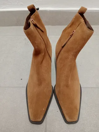 Botines Mango Tacón Marrón