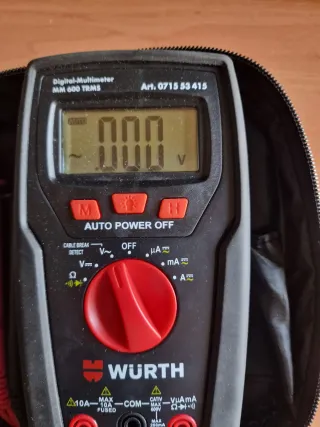 Multímetro Würth MM 600 TRMS