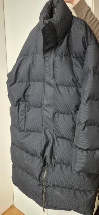 Plumífero Zara Largo Azul Talla L