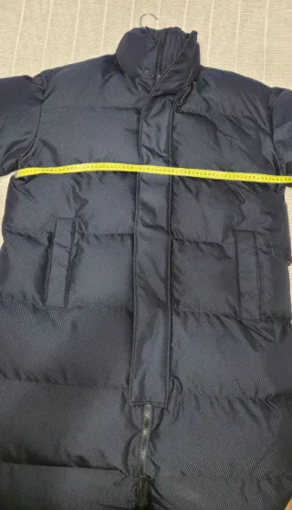 Plumífero Zara Largo Azul Talla L