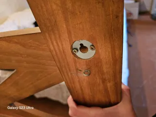 Cabecero de madera estilo rústico