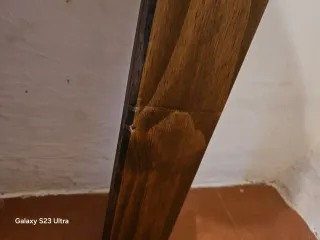 Cabecero de madera estilo rústico