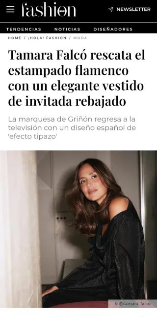 Vestido Fiesta Pedro del Hierro Tamara Falcó