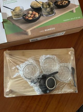 Antipastiera Gusto Casa Bamboo 6 ciotole aperitivo