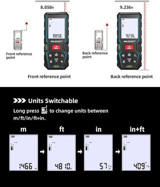 Medidor Láser Mileseey 50m