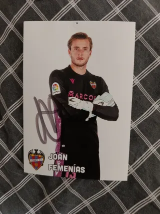 Foto firmada Joan Femenías Levante UD