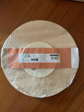 Tagliere tondo girevole in legno