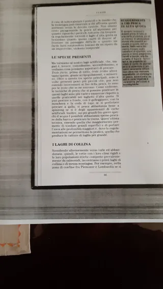 LA PESCA NELLE ACQUE DOLCI (fotocopie)