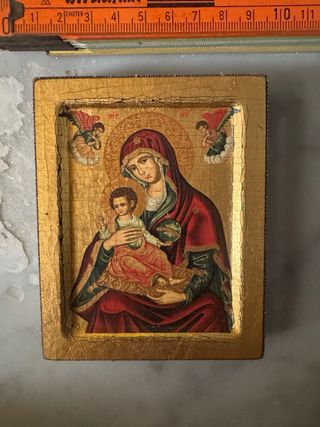 Icone sacre religiose Madonna Bambino