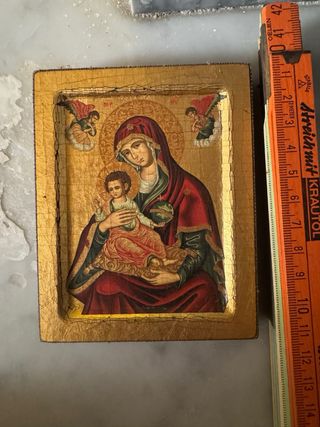 Icone sacre religiose Madonna Bambino