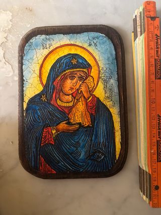 Icone sacre religiose Madonna Bambino