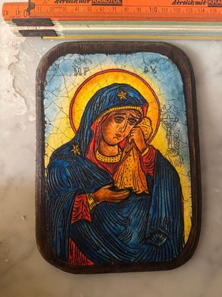 Icone sacre religiose Madonna Bambino