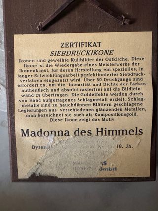 Icone sacre religiose Madonna Bambino