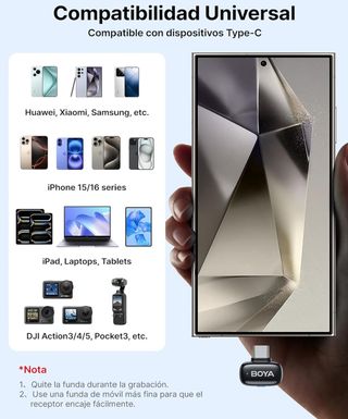 Mini Micrófono Inalámbrico 5g Ultraligero de Solap