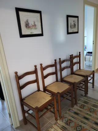 Conjunto de 6 Sillas Rústicas Madera