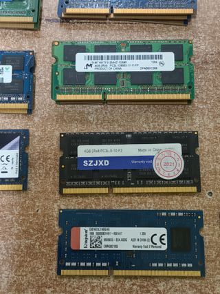 Memorias RAM PC3L SODIMM 4GB, 1.3v