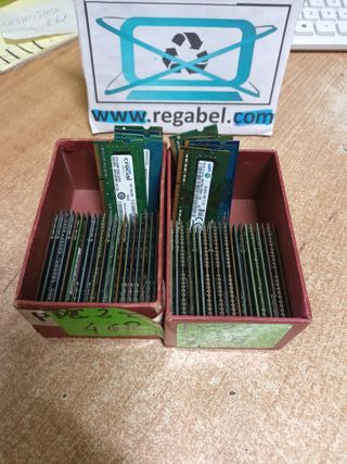 lote de 50 Memorias RAM PC3L SODIMM 4GB, 1.3v