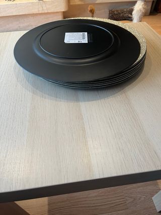 Bajo platos dorados purpurina Las 8 unidades 10€