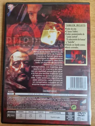 DVD Los Ríos de Color Púrpura (Jean Reno)