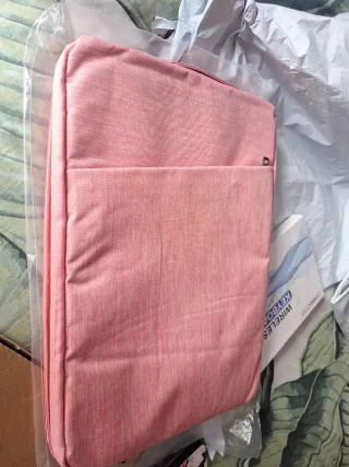 Funda portátil rosa