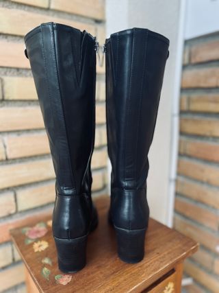 Botas Refresh Mujer Talla 39 Polipiel Negras