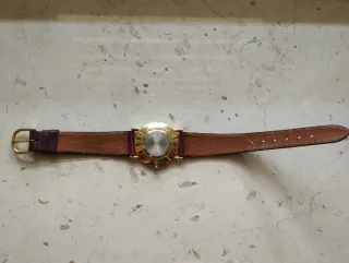 Orologio Loengrin Vintage Oro e Pelle Marrone