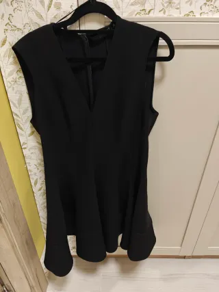 Vestido Mini Negro Zara Talla L