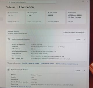 HP Pavilion Gaming Desktop Negro/Verde