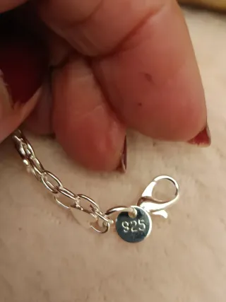 Pulsera Plata Corazones