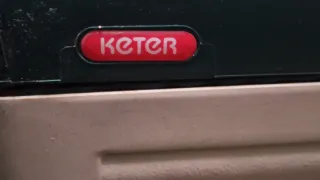 Armario Terraza/Jardín Plástico Beige/Verde