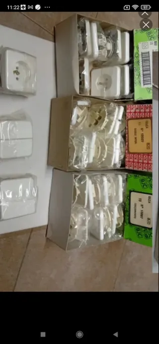 Mecanismos luz marca BJC Ibiza