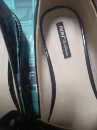 Mocasines MNG Talla 37 Negros