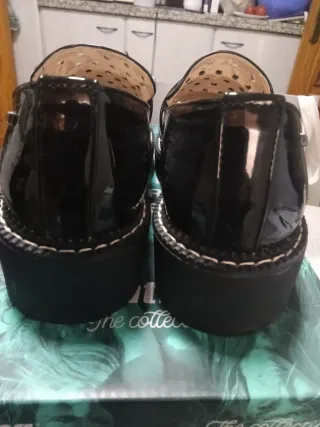 Mocasines MNG Talla 37 Negros