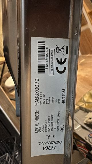 Piezas Lavavajillas Teka DW6 58 FI