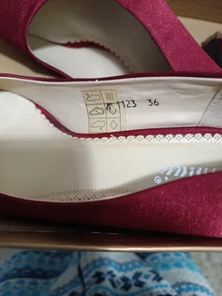 Zapatos de fiesta rojos talla 37