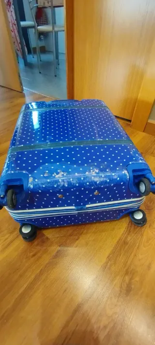 Maleta Mediana Victorio & Lucchino Azul Lunares