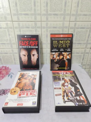 4 VHS: Face/Off, Il Mio West, American Pie, La Vit