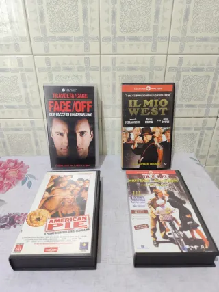 4 VHS: Face/Off, Il Mio West, American Pie, La Vit