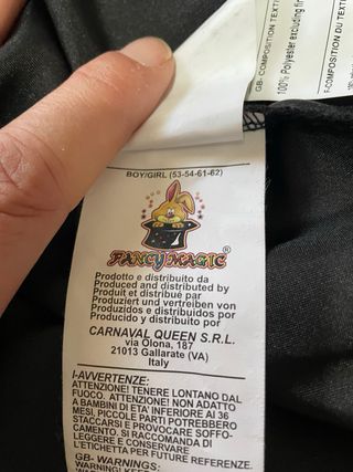 Costume Cavaliere Mascherato 9/10 anni