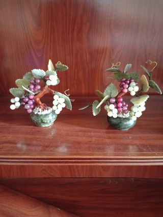 Figuras de jade, 2 unidades