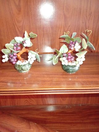 Figuras de jade, 2 unidades